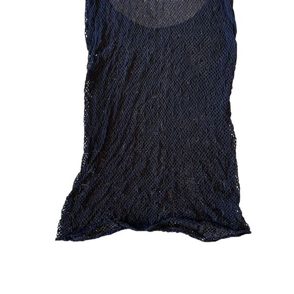 Savage x Fenty Womens One Size Mesh Lace Mock Neck Slip Lingerie Dress Black - Picture 4 of 11